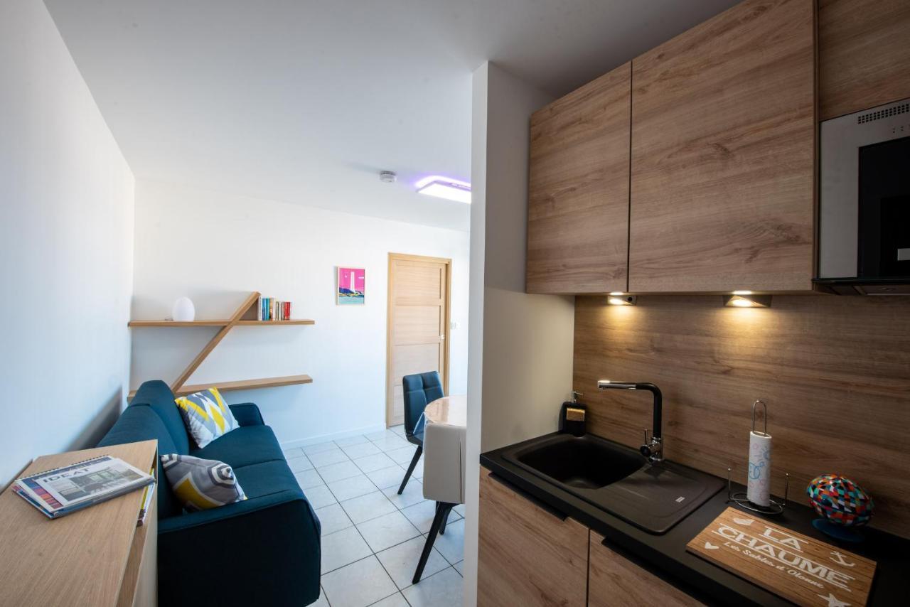 Vue Mer ! Appartement Pour 4 莱萨布勒-多洛讷 外观 照片